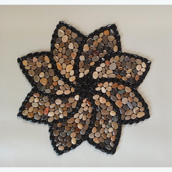 پادری طرح سنگی مدل گل سایز 80x80 سانتی متر