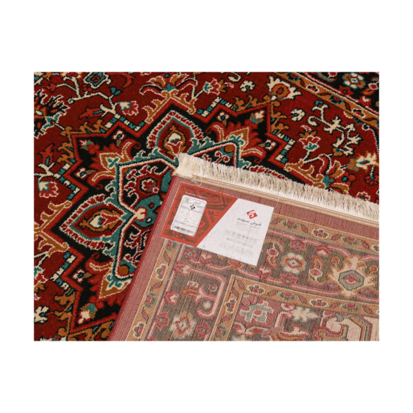 فرش ماشینی سهند کد FS65.BJ طرح هریس زمینه قرمز